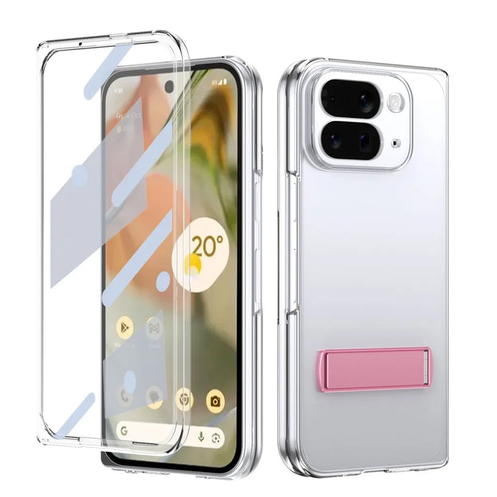 Clear Kickstand Case with Alloy Bracket