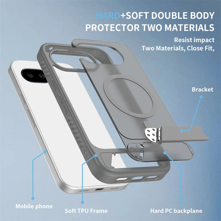 Magnetic Kickstand Armor Case For Pixel 10a