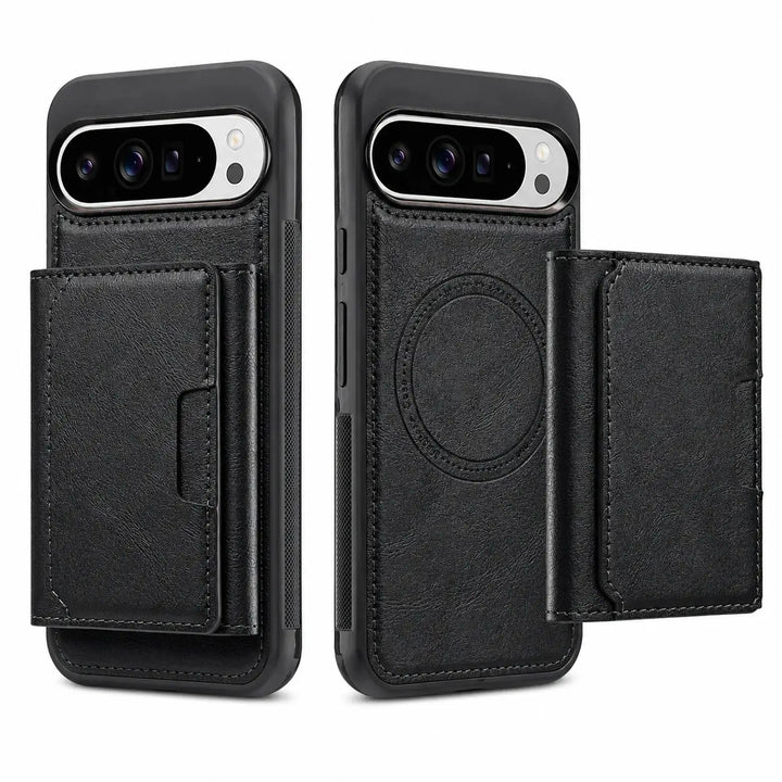 2-in-1 Magnetic Leather Wallet Case For Pixel Series