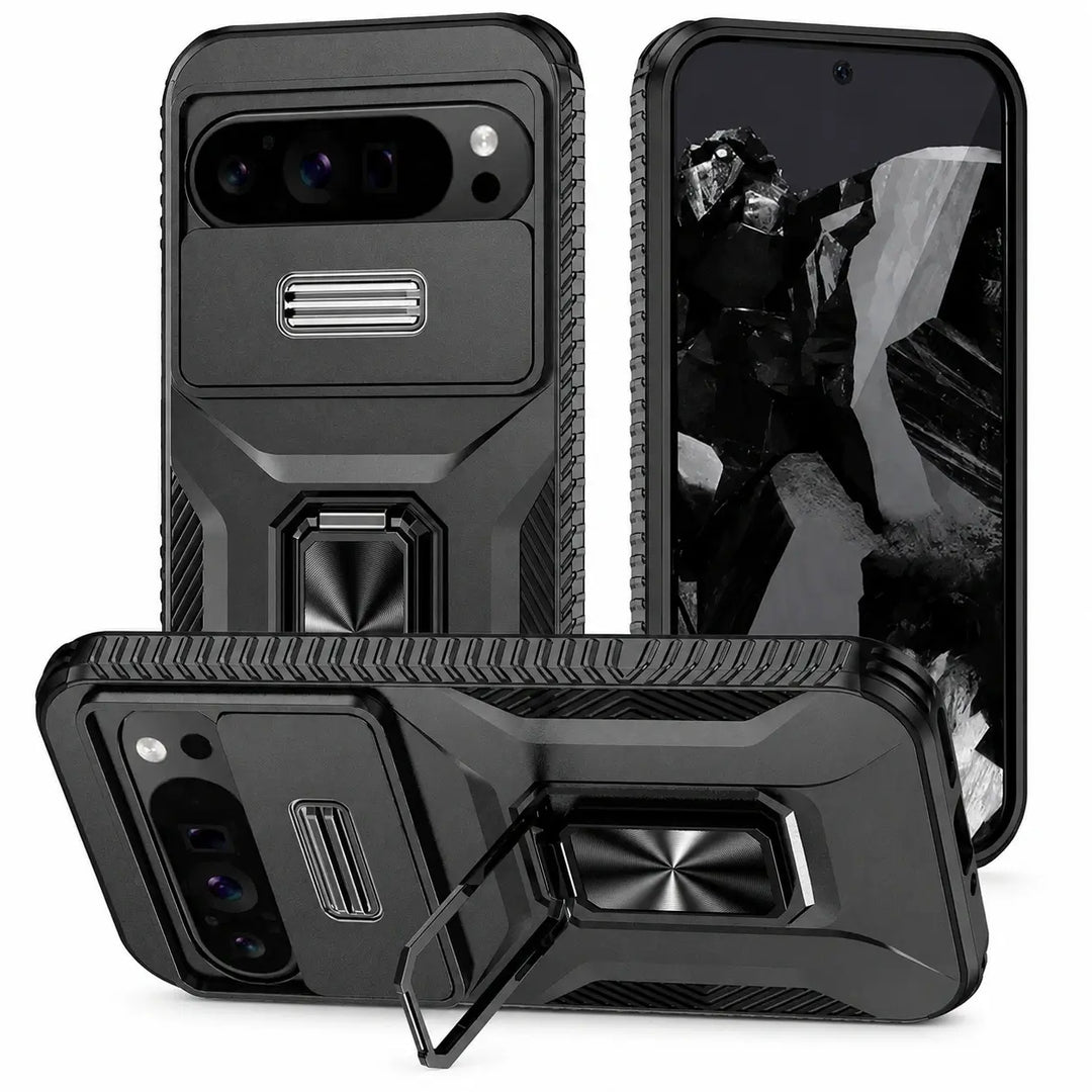 Rugged Armor Case with Camera Cover & Stand