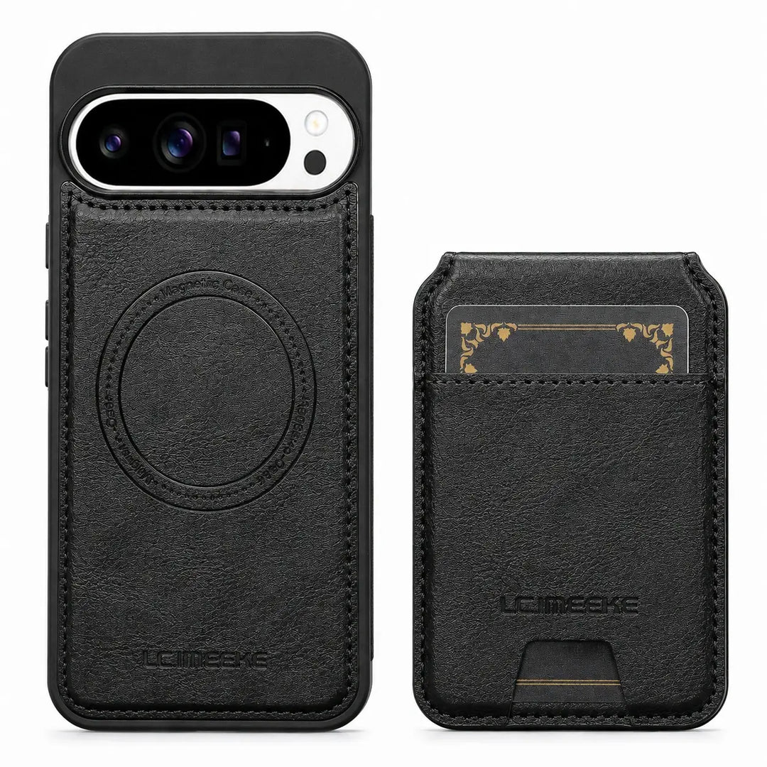 Magnetic Leather Case with Wallet For Pixel Series