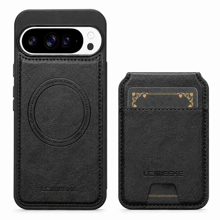 Magnetic Leather Case with Wallet For Pixel Series