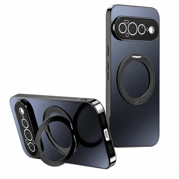 Magnetic Ring Stand Case with Camera Protection
