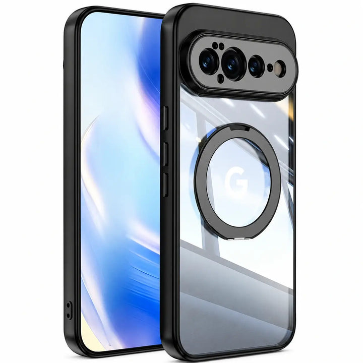 Magnetic Ring Clear Case with Stand For Pixel Series