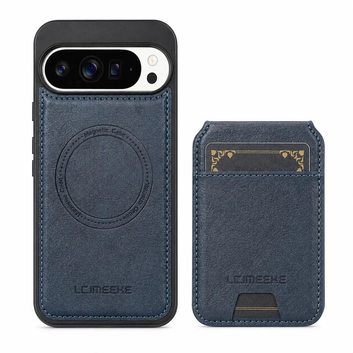 Magnetic Leather Case with Wallet For Pixel Series