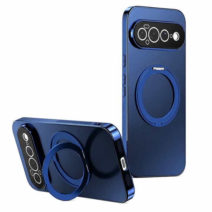 Magnetic Ring Stand Case with Camera Protection