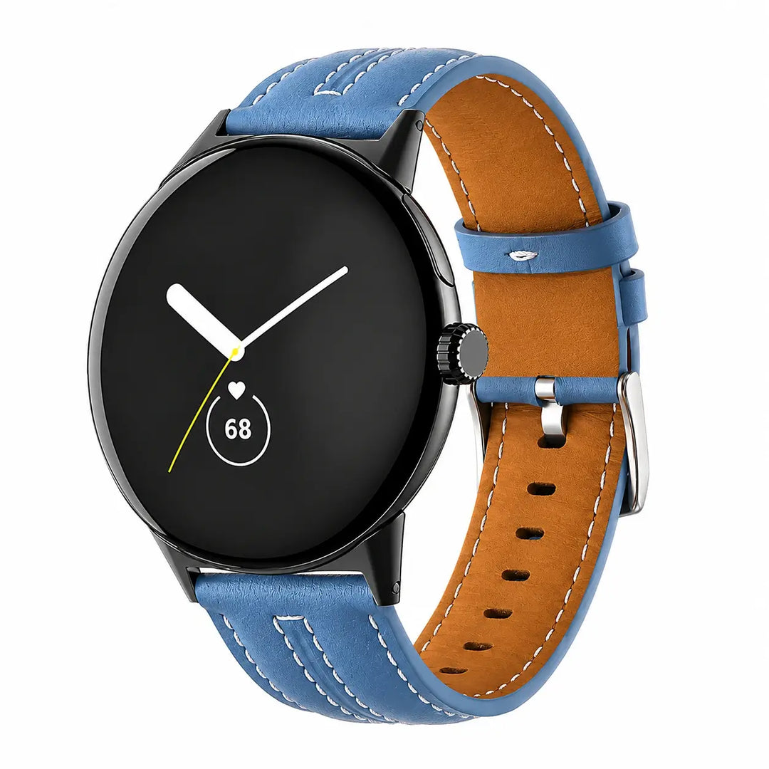 Classic Stitched Leather Band For Pixel Watch 5