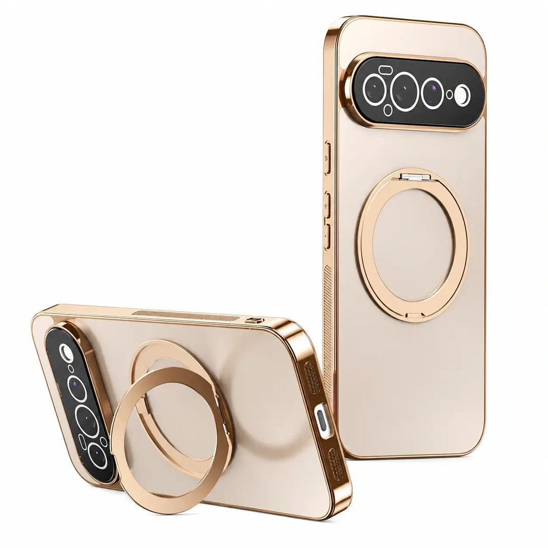 Magnetic Ring Stand Case with Camera Protection