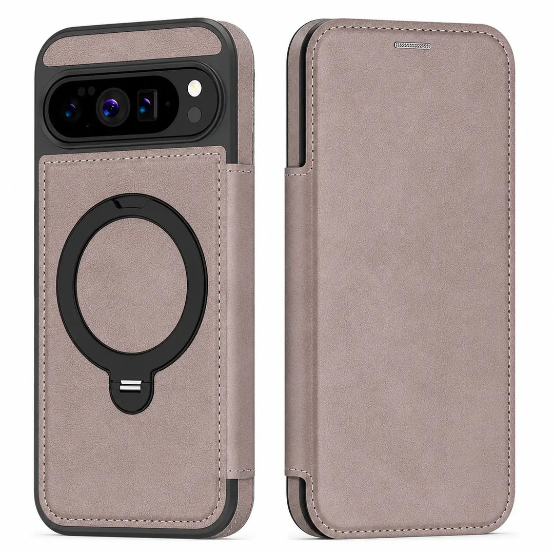 Magnetic Leather Wallet Case for Pixel Series