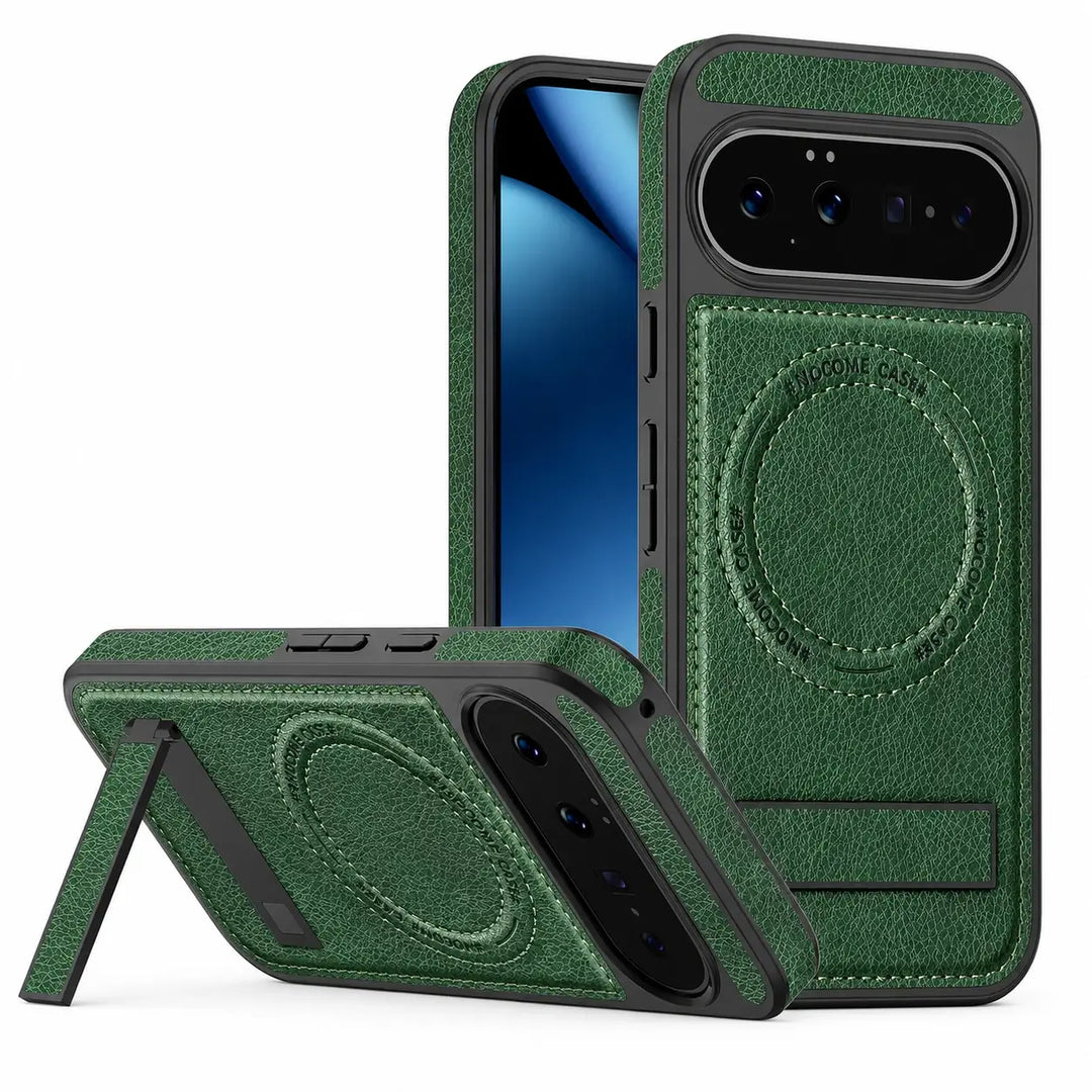 Magnetic Leather Kickstand Case For Pixel Series