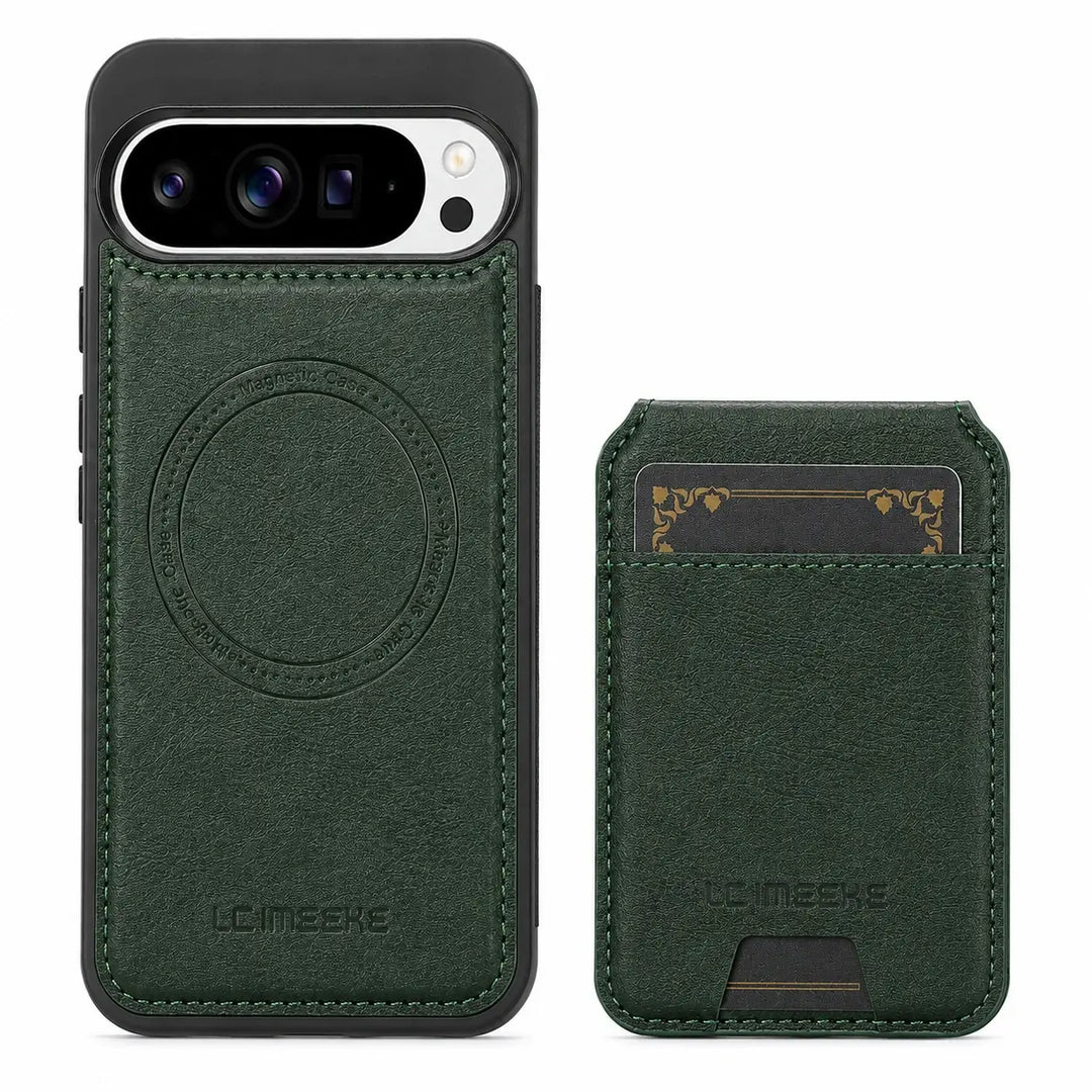 Magnetic Leather Case with Wallet For Pixel Series