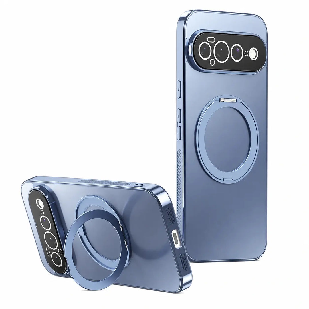 Magnetic Ring Stand Case with Camera Protection