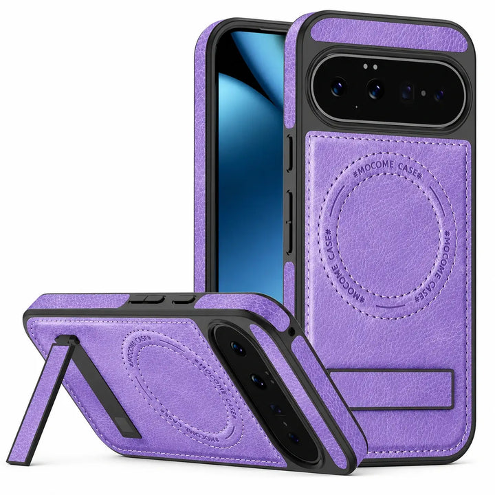 Magnetic Leather Kickstand Case For Pixel Series
