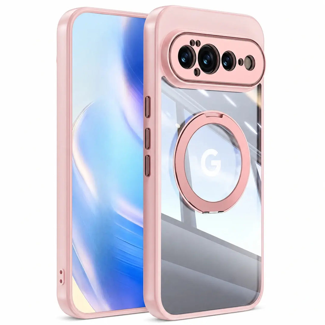 Magnetic Ring Clear Case with Stand For Pixel Series