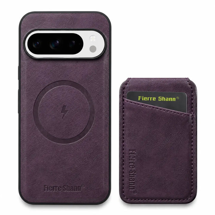 Detachable Leather Wallet Case For Pixel Series