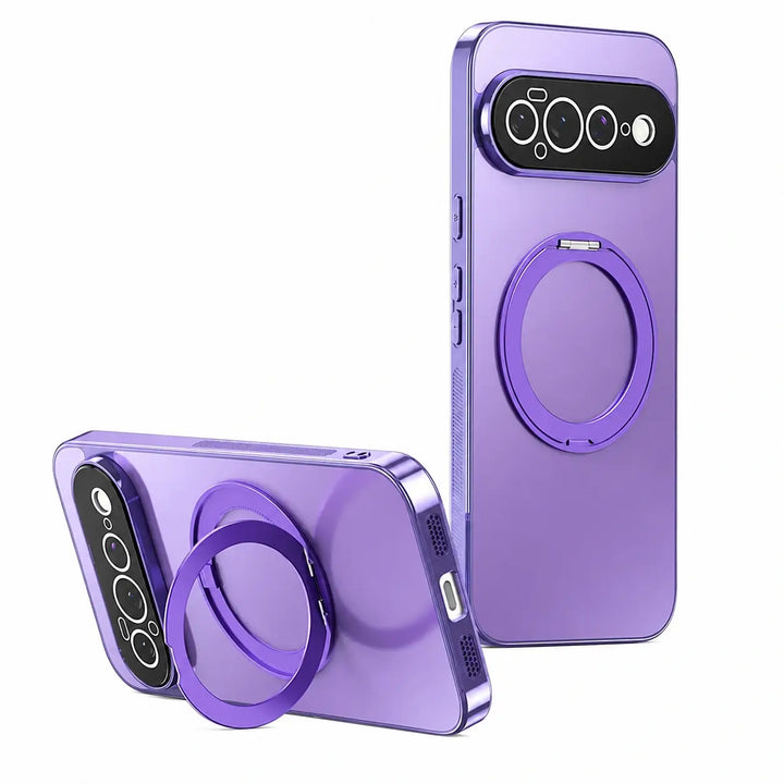Magnetic Ring Stand Case with Camera Protection