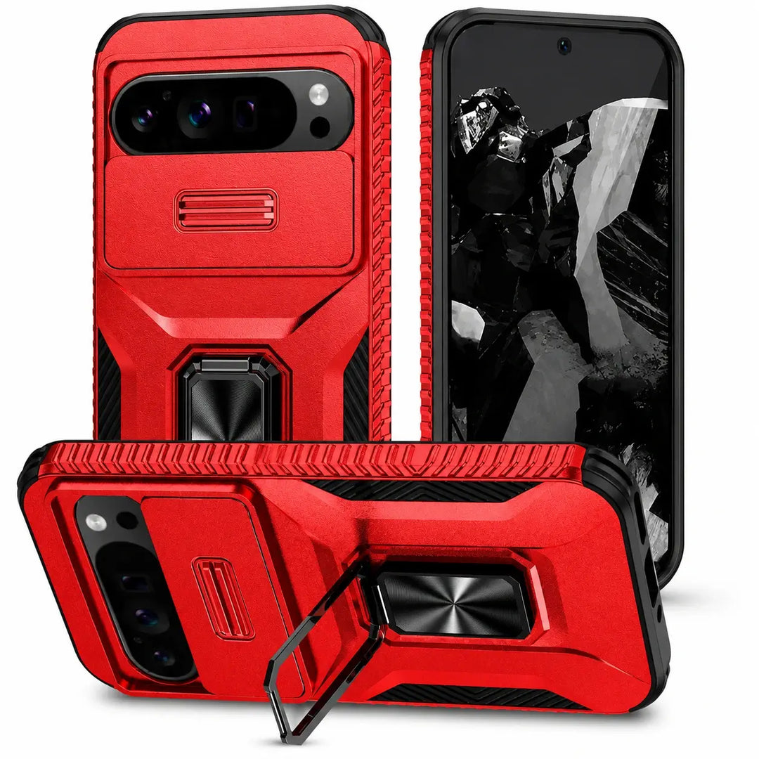 Rugged Armor Case with Camera Cover & Stand