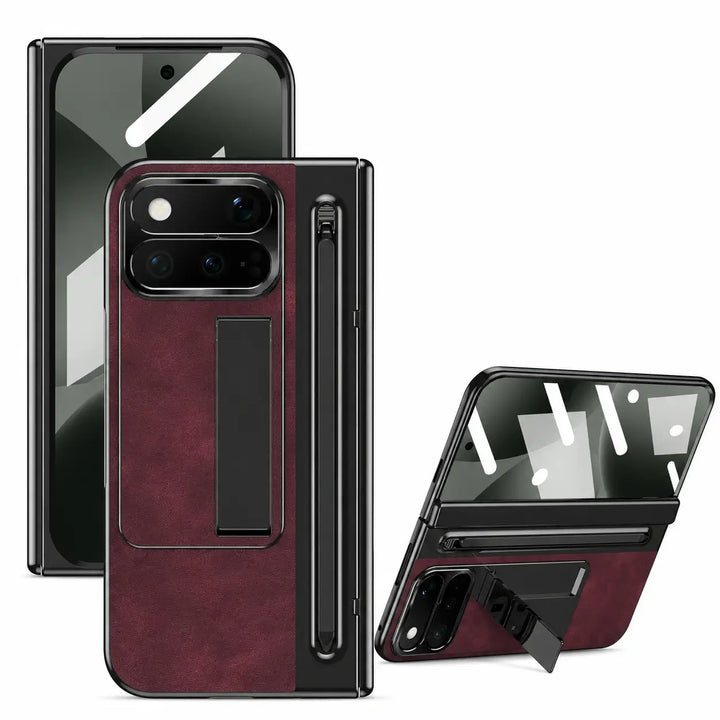 Vintage Leather Stand Case For Pixel Fold Series