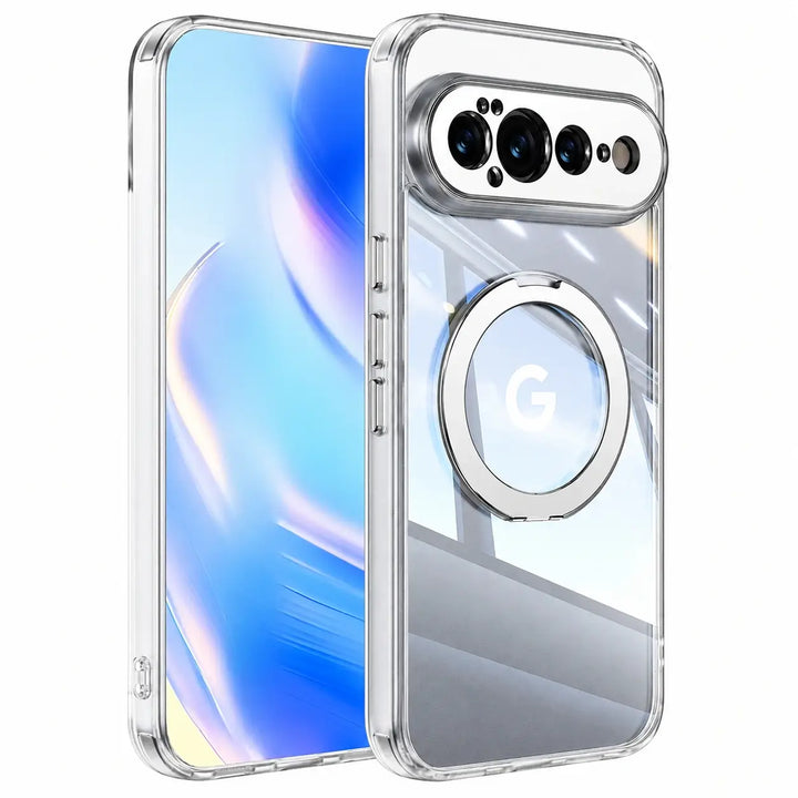 Magnetic Ring Clear Case with Stand For Pixel Series