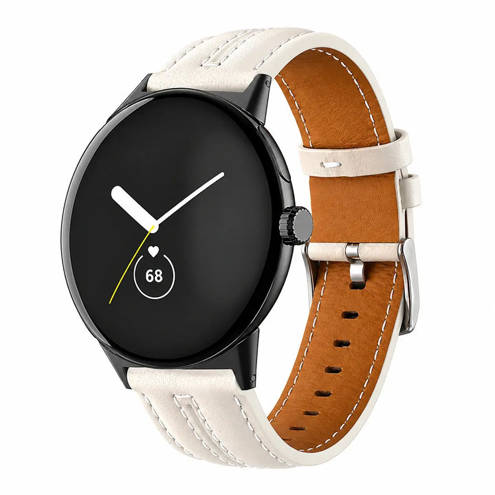 Classic Stitched Leather Band For Pixel Watch 5