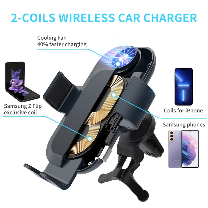 AUTO CLAMPING CAR WIRELESS CHARGER FOR PIXEL SERIES - The Pixel Store