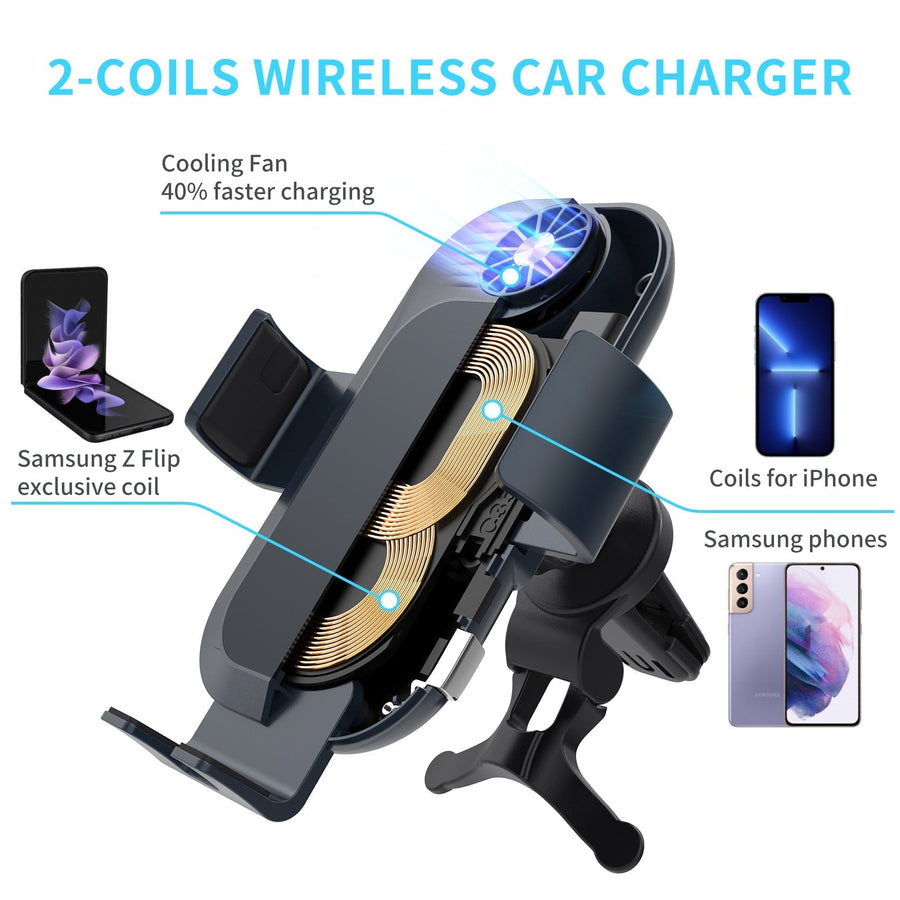 Auto Clamping Wireless Car Mount Charger for Google Pixel Series – The ...